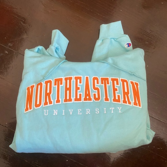 Unique Rare Northeastern University Bright Summer Colored S Sweatshirt - Picture 2 of 3